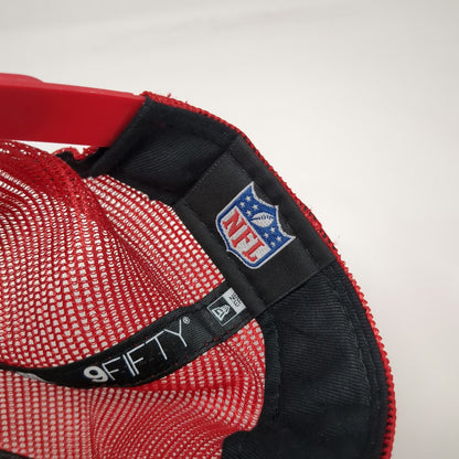 New Era San Francisco 49ers NFL Red Trucker Hat One Size Rope Brim Mesh Snapback