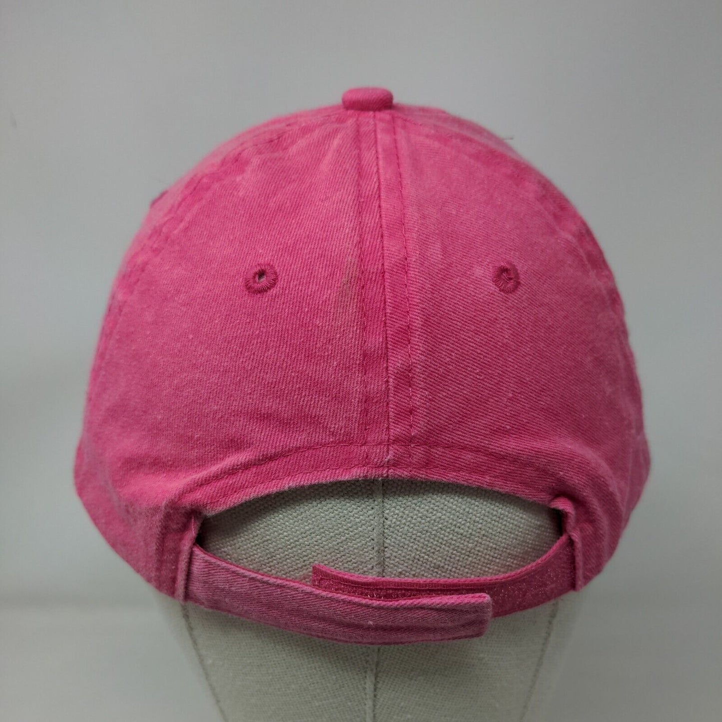 Unbranded Strapback Hat Pink OSFM Adjustable Solid 6 Panel Blank