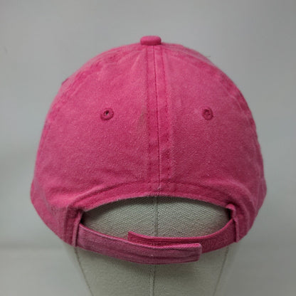 Unbranded Strapback Hat Pink OSFM Adjustable Solid 6 Panel Blank
