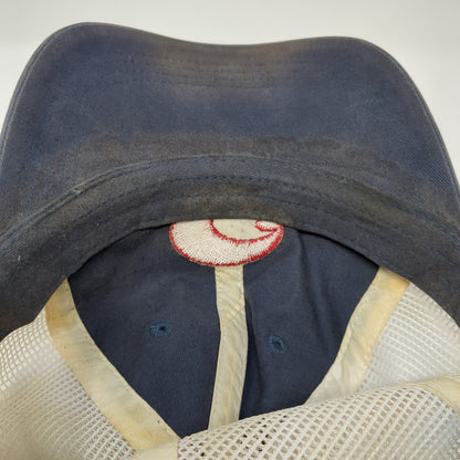 Costa Del Mar Logo Strapback Trucker Hat Blue One Size Mesh Back 6 Panel