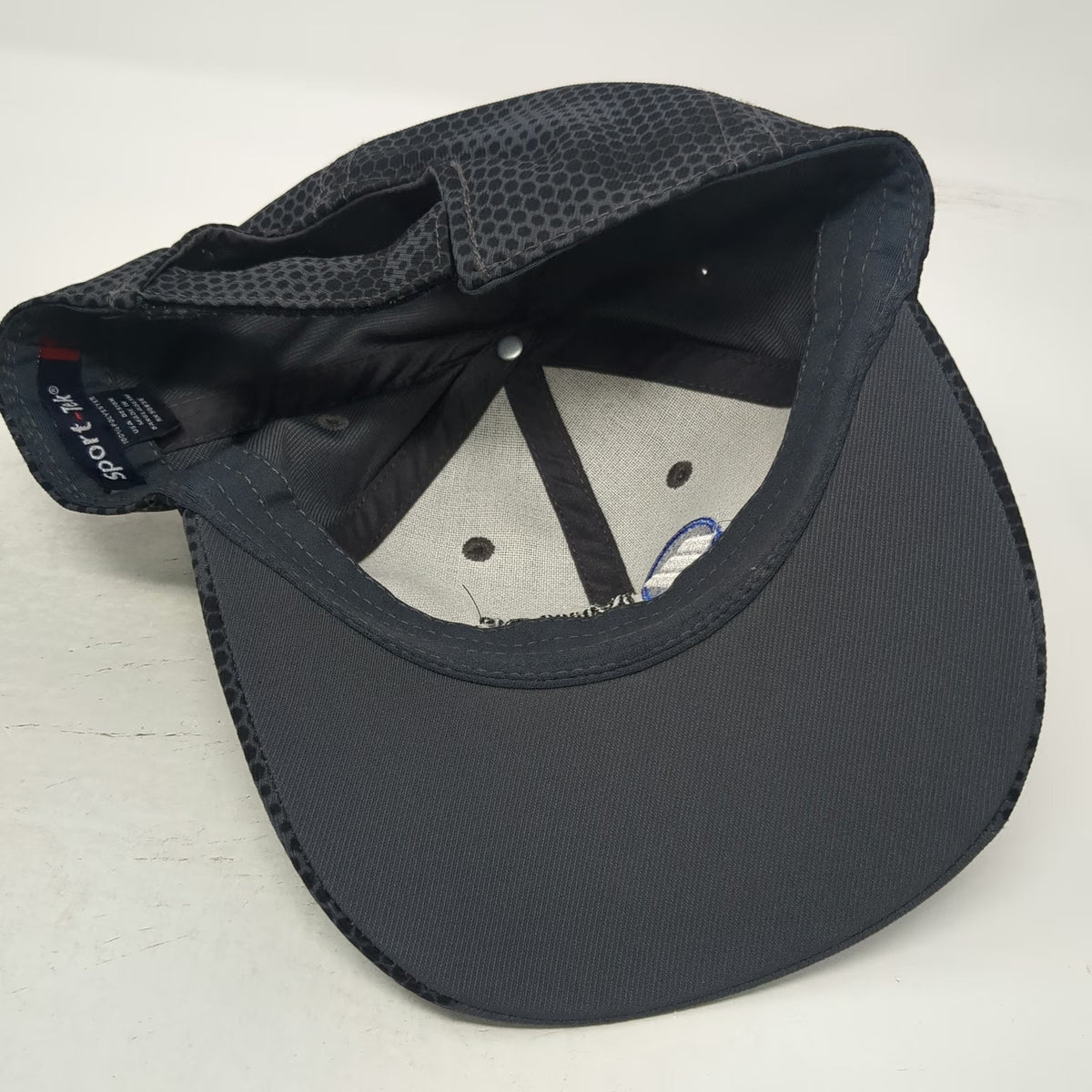 Sport-Tek Miller Welding Logo Gray Baseball Cap One Size Strapback Mesh Hat