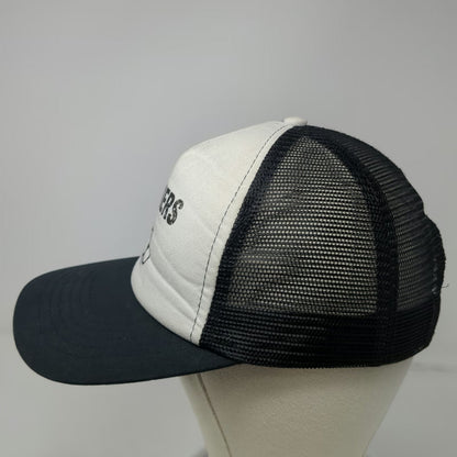 Headwear USA Trucker Hat Black White One Size Sinners Brass Knuckles Mesh Back