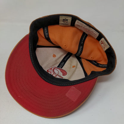 Tampa Bay Buccaneers Fitted Hat Orange 7 3/8 Retro Logo Mitchell & Ness NFL