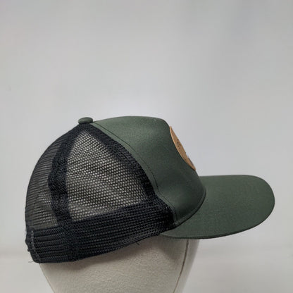Explore Snapback Trucker Hat Green One Size Adjustable Mesh Back Patch Logo