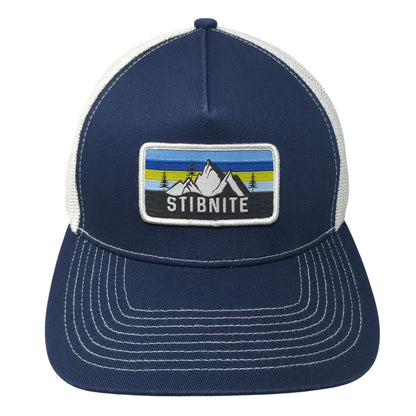 Stibnite Patch Snapback Mesh Back Trucker Hat Blue One Size Outdoor Cap