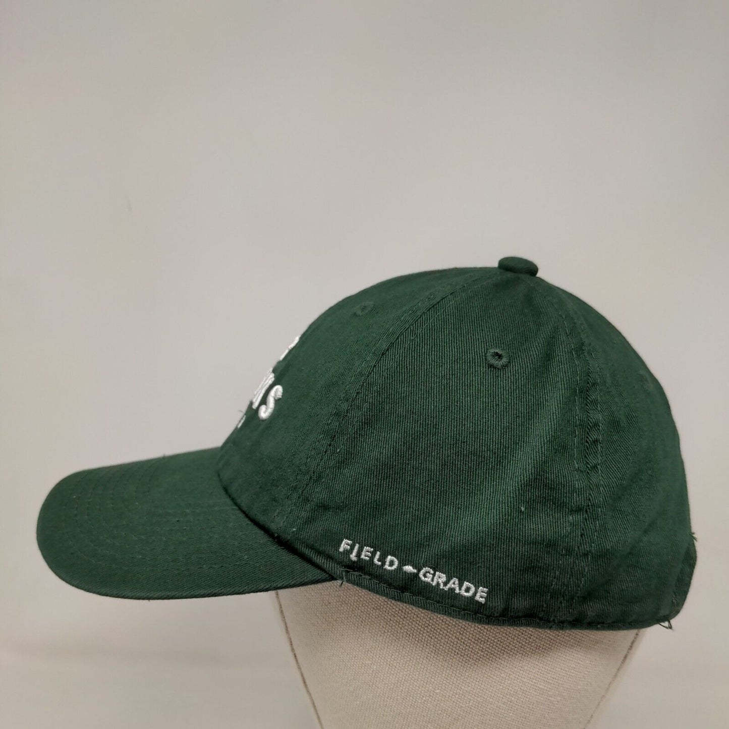 No F*cks Given Slideback Hat Green One Size Embroidered Field Grade
