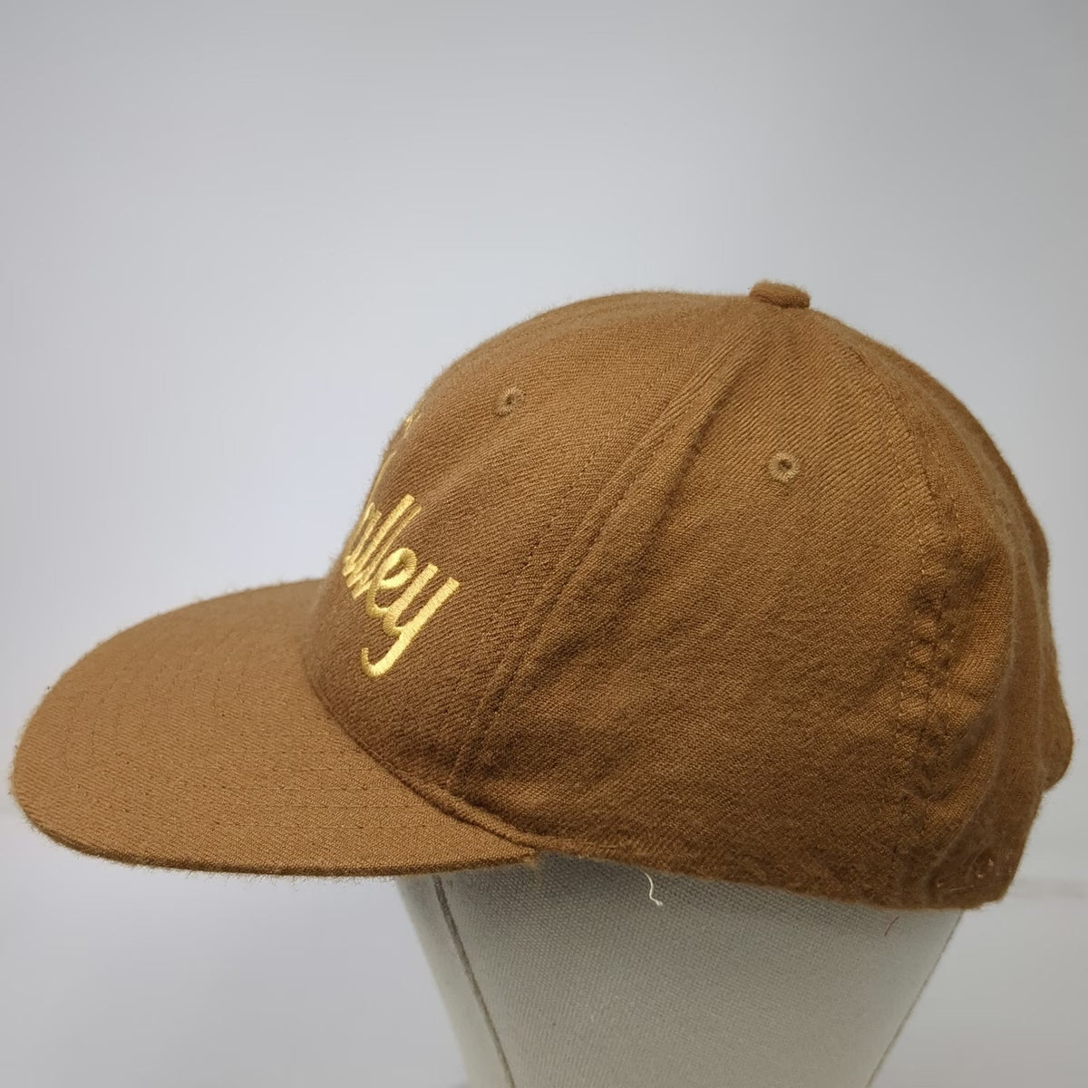 Hood Hat Snapback Brown One Size Idaho Sun Valley Gold Embroidery Wool hat