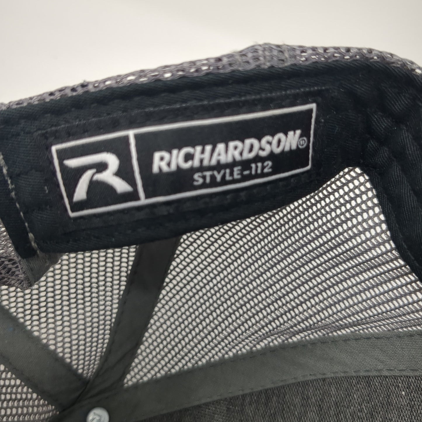 RS Electric Snapback Trucker Hat Black One Size Adjustable Mesh Back Richardson