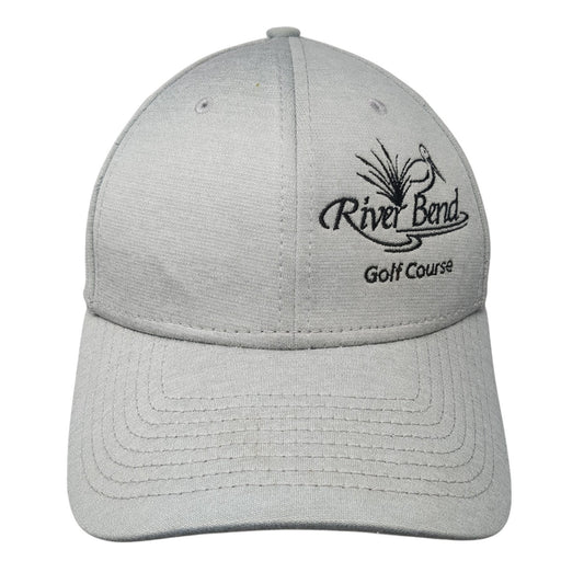 River Bend Golf Course Fitted Hat Gray Large Stretch New Era 39Thirty