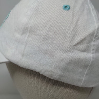 One & Only Palmilla Strapback Hat White OSFM Adjustable Embroidered Cotton