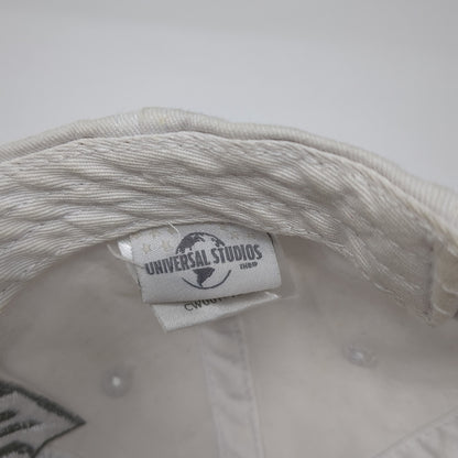 Universal Studios Strapback Hat White One Size Adjustable Embroidered