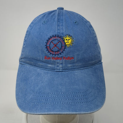 Sun Valley Rallye Slideback Hat Blue One Size Embroidered 6 Panel Otto