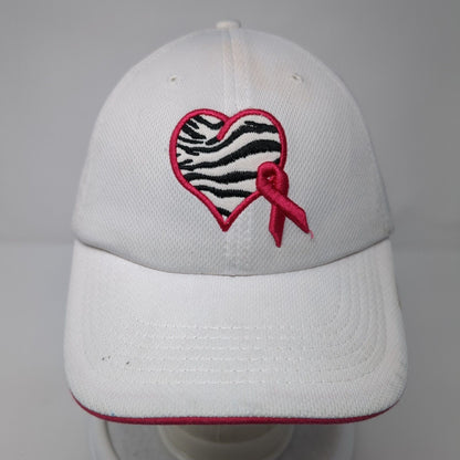 Classic Teaze Strapback Hat White One Size Adjustable Embroidered Walk N Faith