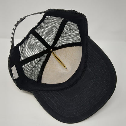 Gem Fuel Company Snapback Mesh Back Foam Trucker Hat Black OSFA Shell Logo