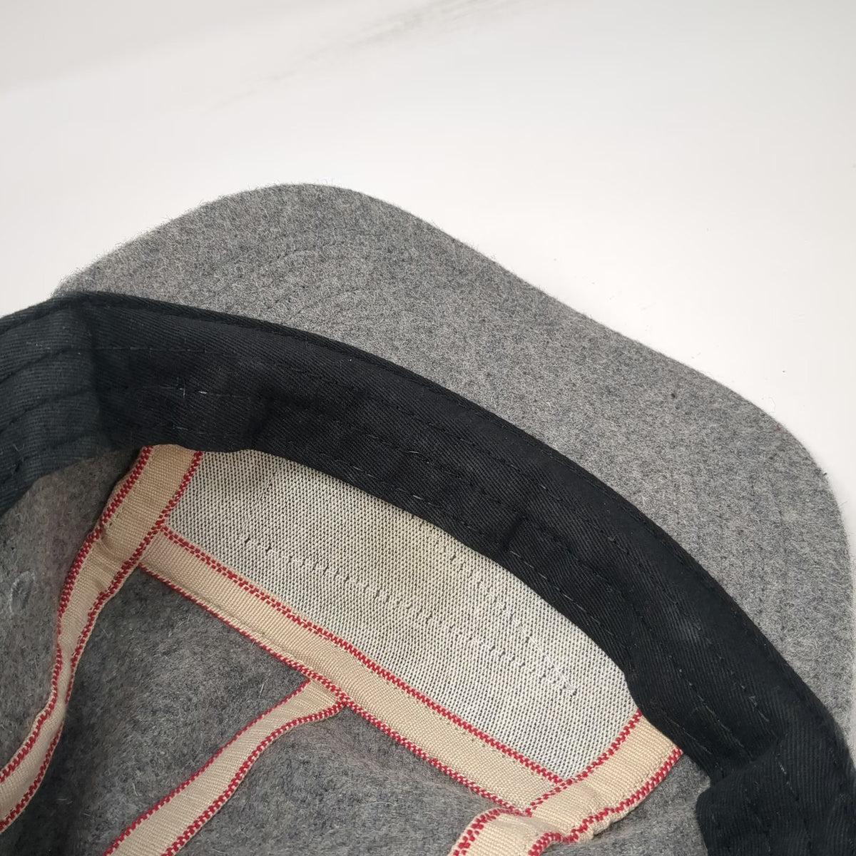 Alternative 5 Panel Hat Gray One Size Wool Boise Pennant Patch Slideback Cap