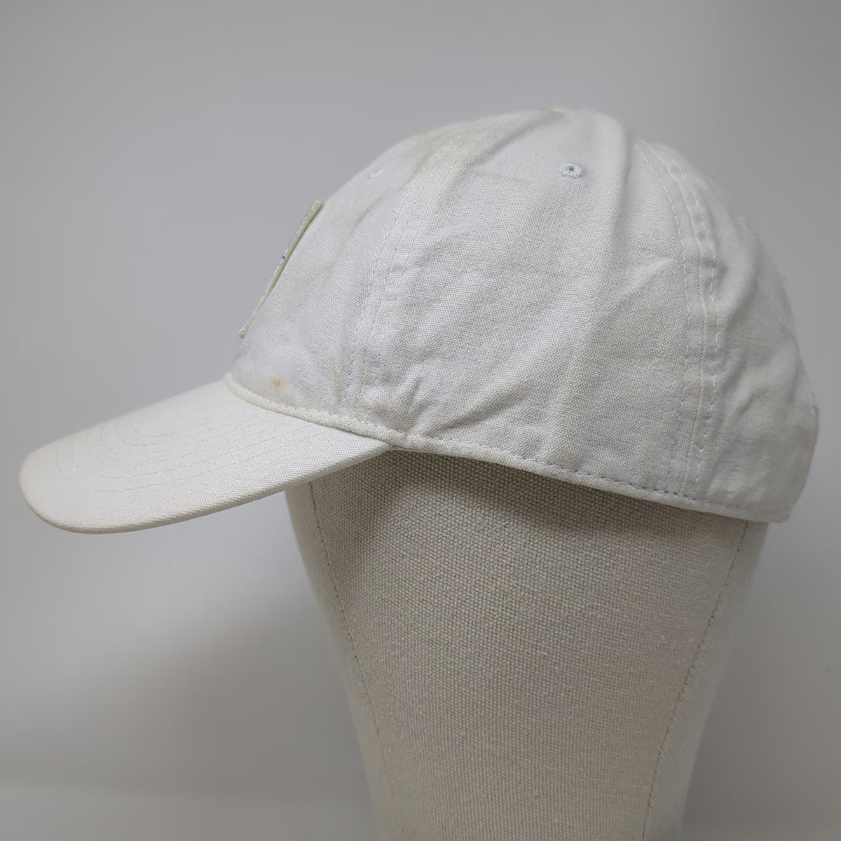 Black Clover Boise State University Hat White One Size Baseball Cap Slideback