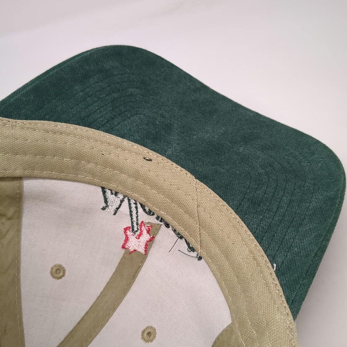 KC Caps Norco Bicycles Logo Beige Green Baseball Cap Hat One Size Slideback