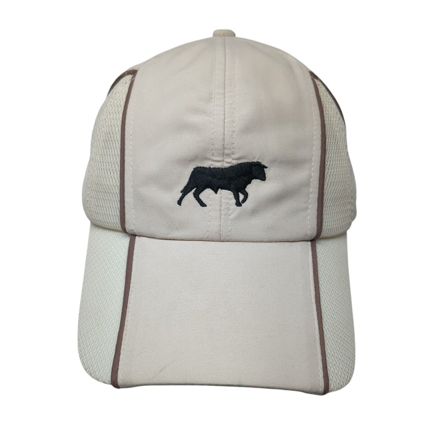 Gabriel Feliu Pedro SL Strapback Hat Tan 57cm Adjustable Embroidered Breathable