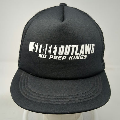Street Outlaws No Prep Kings Trucker Hat Black One Size Mesh Snapback Racing