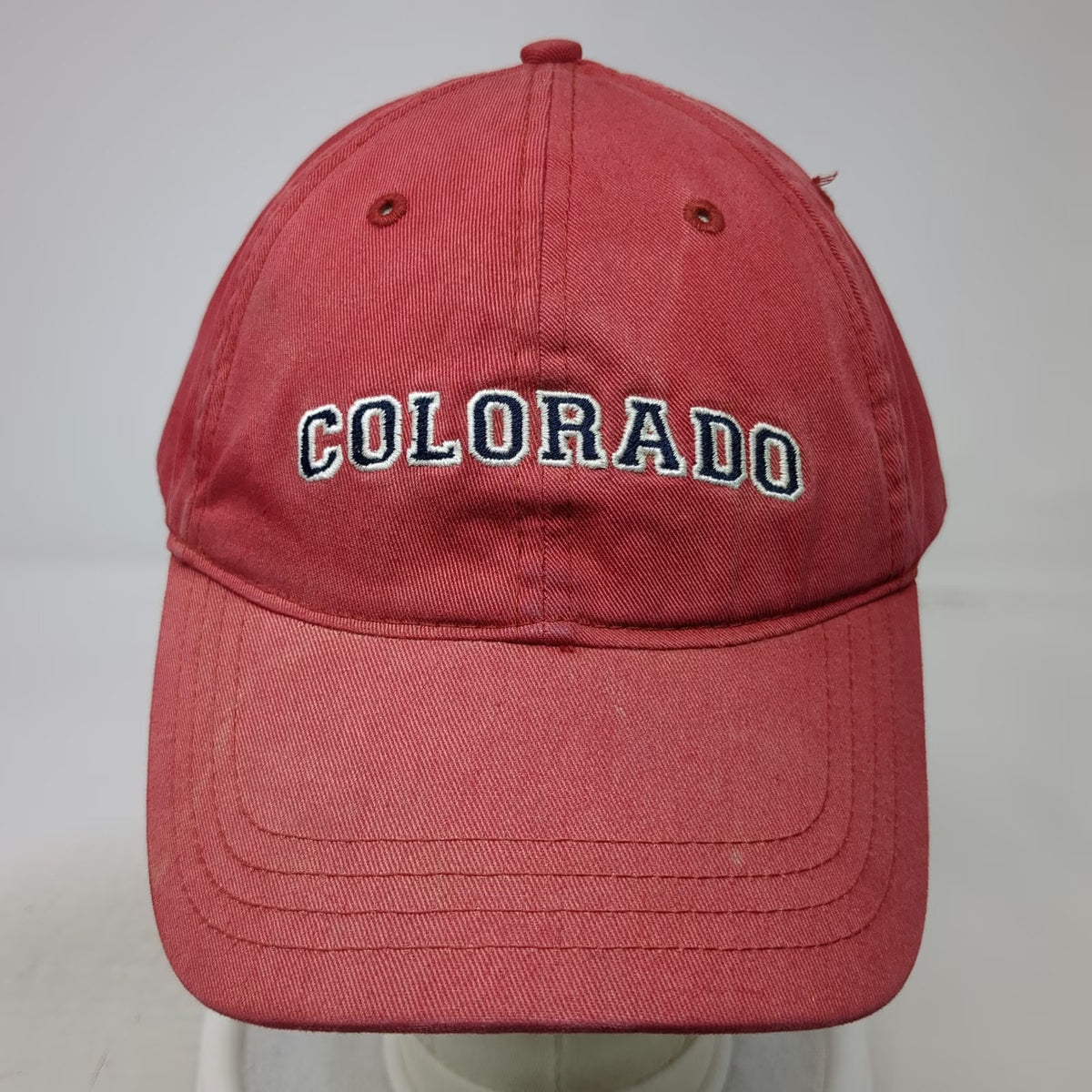 Ouray Sportswear Baseball Cap Red One Size Colorado Embroidered Strapback Hat