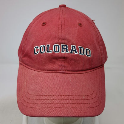 Ouray Sportswear Baseball Cap Red One Size Colorado Embroidered Strapback Hat