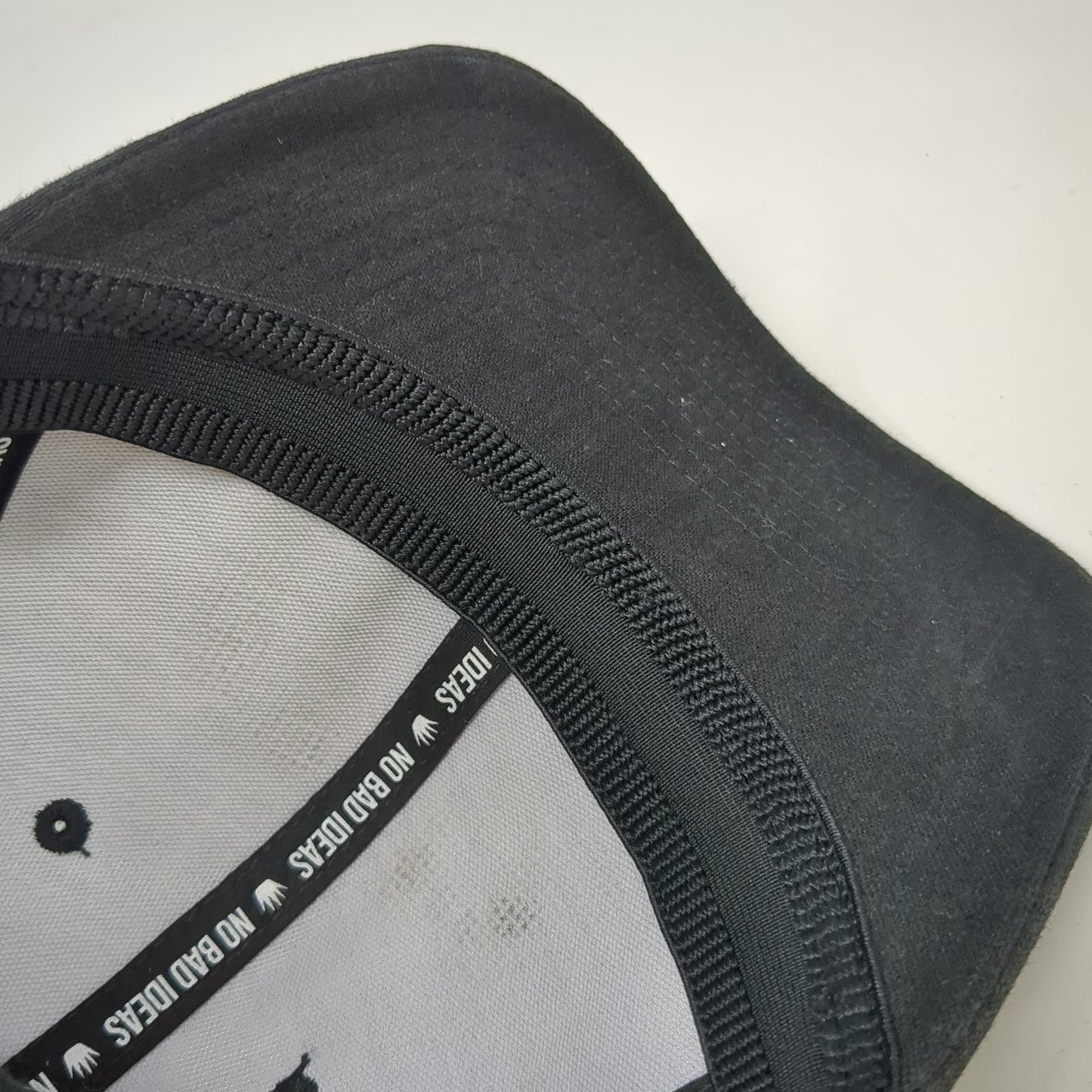 No Bad Ideas Baseball Cap Black XL Team Groom Embroidery Linen Blend Fitted Hat