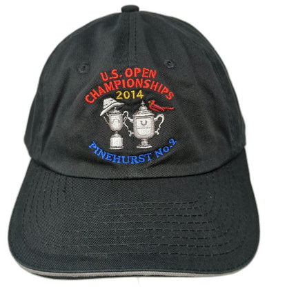 USGA Baseball Cap Black One Size 2014 US Open Golf Pinehurst No 2 Member Hat