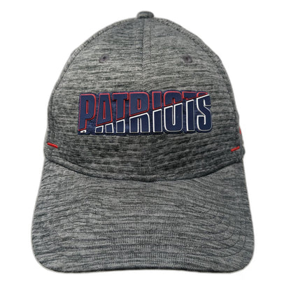 New Era New England Patriots NFL Hat Gray L Cap 39THIRTY Stretch Fit Blue Red