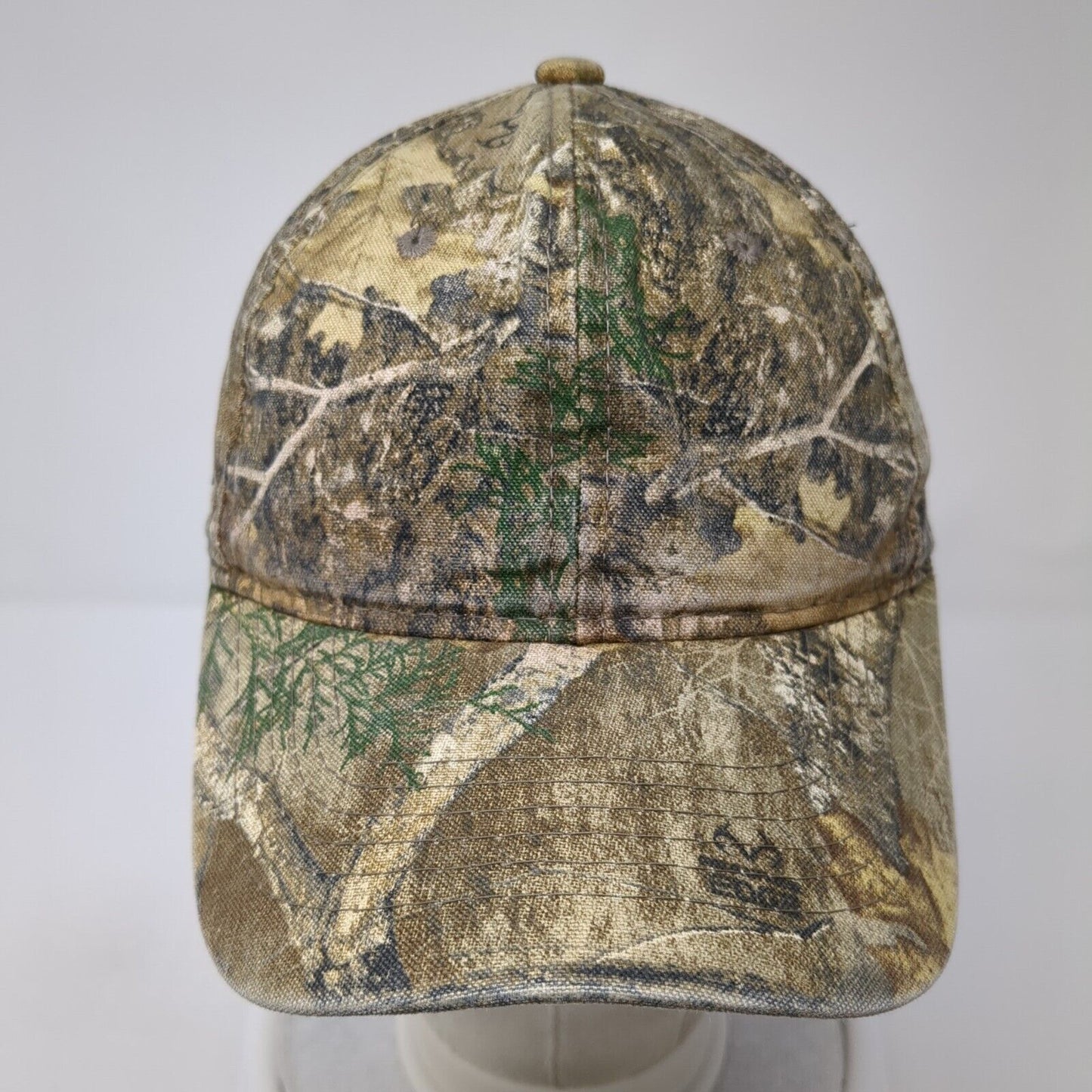 Signatures Strapback Hat Camouflage One Size Adjustable Vented Holes 6 Panel
