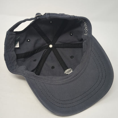 District Slideback Hat Gray One Size Embroidered Logo Solid Adjustable