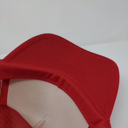 Free Range Junker Snapback Rope Trucker Hat Red OSFA Mesh Back Nissin