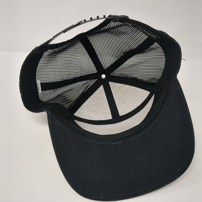 Kawasaki Kids Always Strong Always Brave Snapback Trucker Hat Black OS Mesh