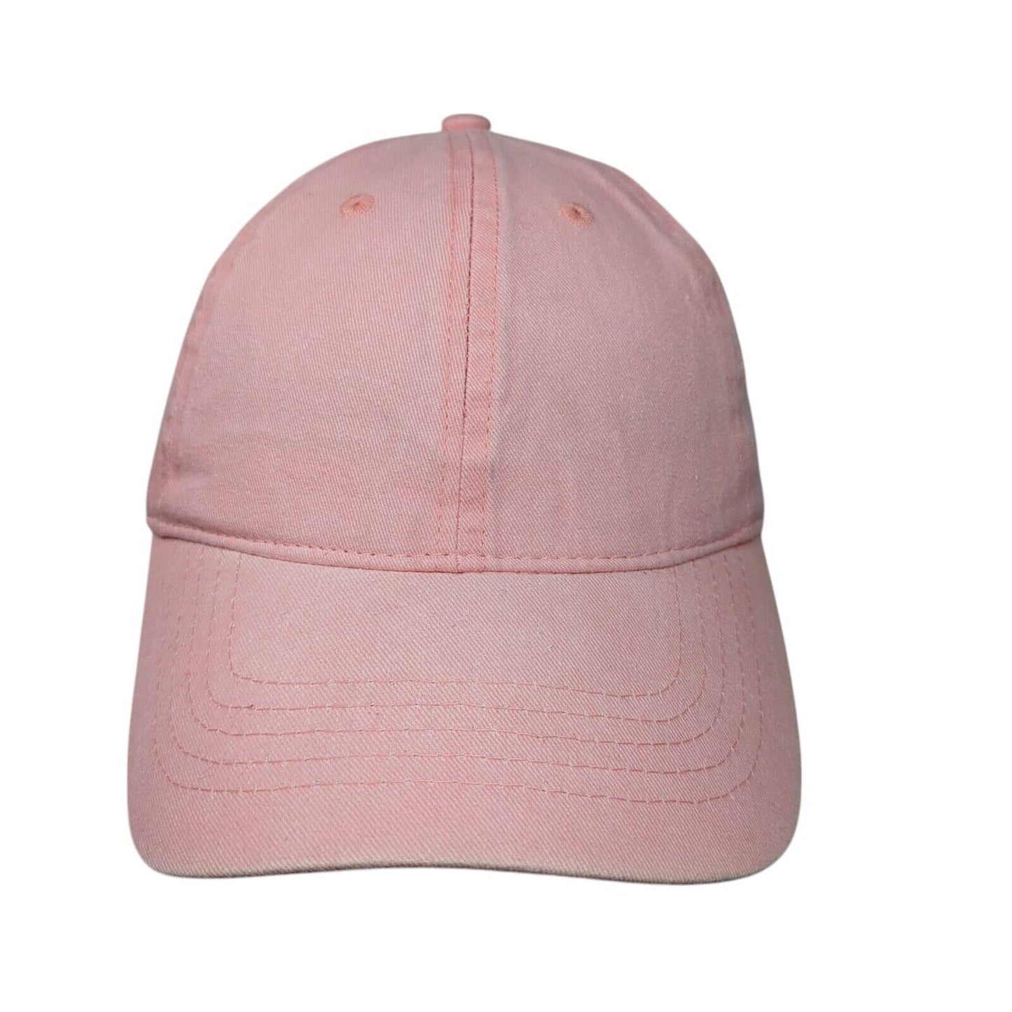 Unbranded Strapback Hat Pink OSFM Solid Blank Adjustable 6 Panel