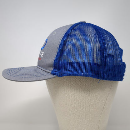 Port Authority Trucker Hat Gray Blue One Size Infinite Mechanical LLC Mesh