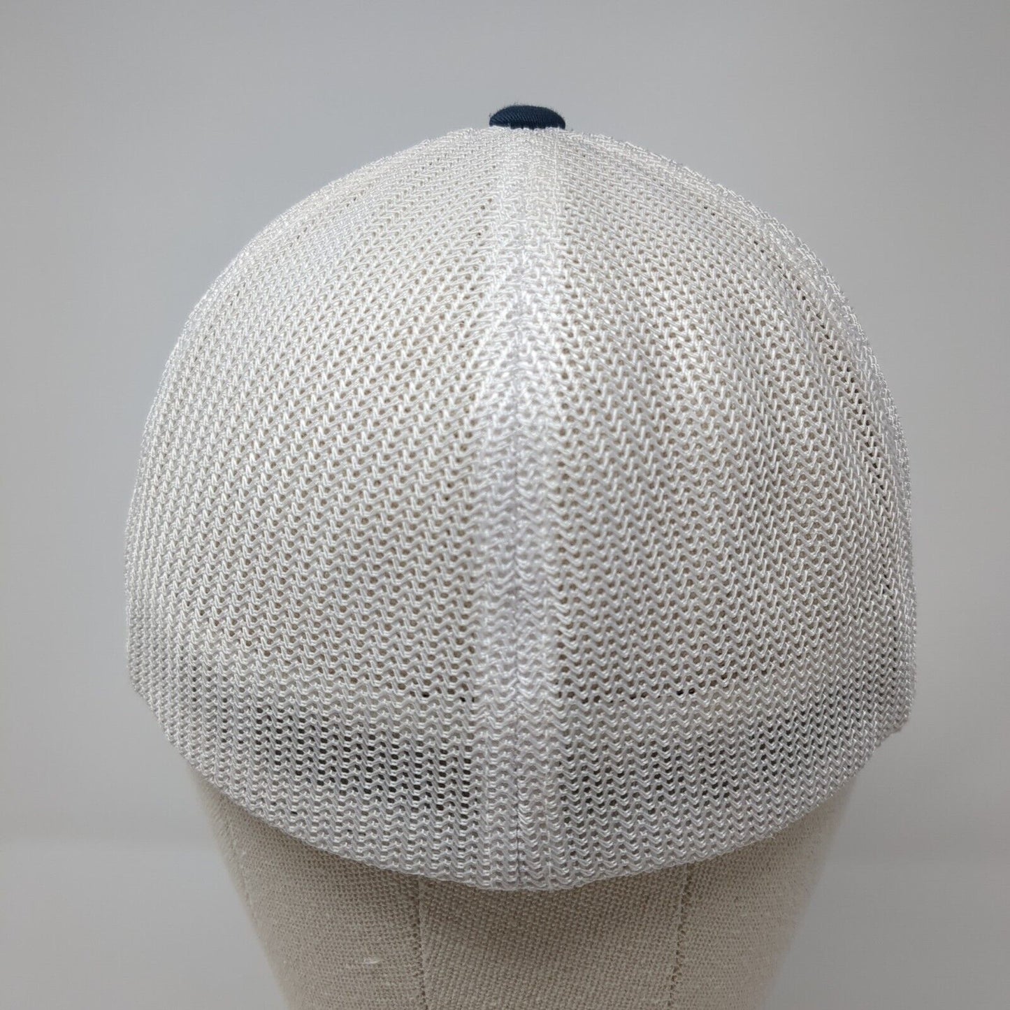 Spikeball Fitted Mesh Back Trucker Hat Blue One Size Stretch Yupoong