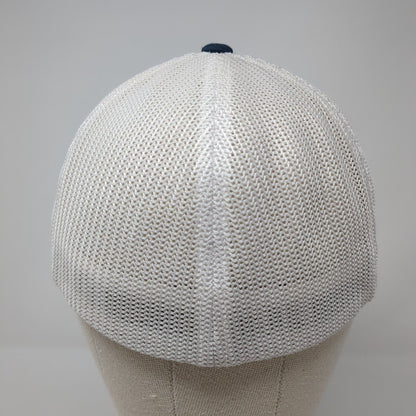 Spikeball Fitted Mesh Back Trucker Hat Blue One Size Stretch Yupoong