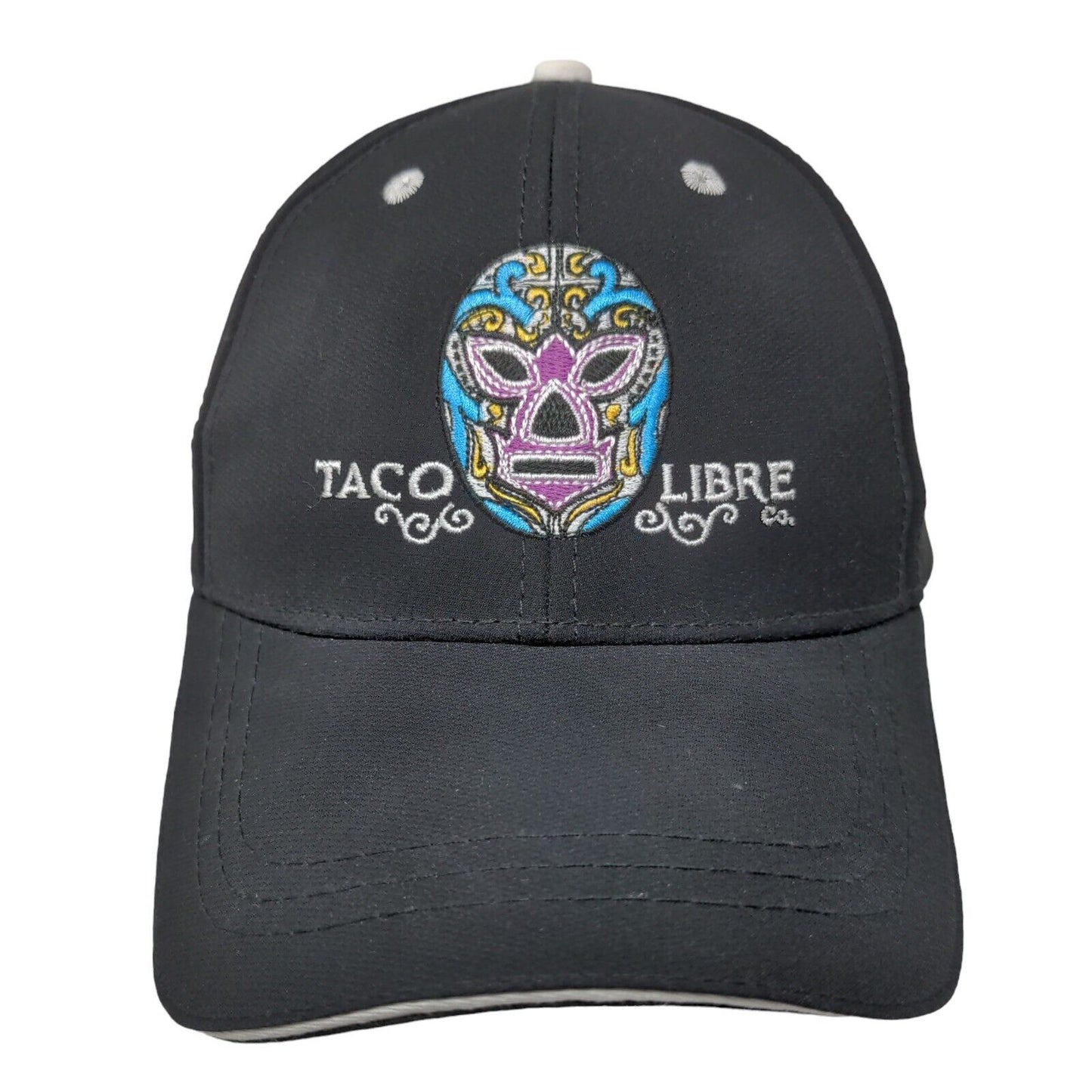 Taco Libre Strapback Hat Black One Size Adjustable Embroidered 6 Panel Boller