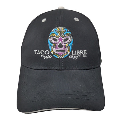 Taco Libre Strapback Hat Black One Size Adjustable Embroidered 6 Panel Boller