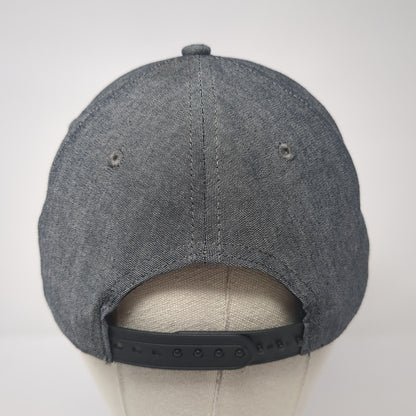 Big Accessories Snapback Hat Gray One Size Adjustable Solid Blank