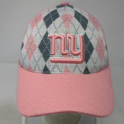 Reebok Trucker Hat Pink One Size New York Giants Argyle NFL Mesh Snapback