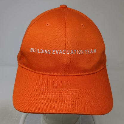 Port & Company Building Evacuation Team Orange Baseball Cap One Size Hat Strap