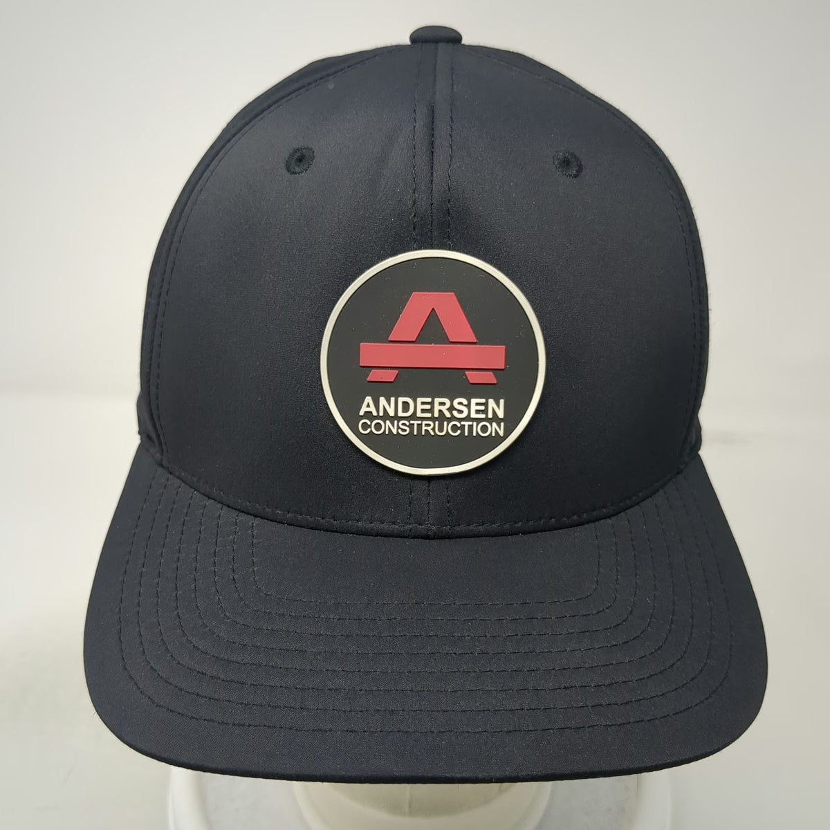Branded Bills Andersen Construction Trucker Hat Black One Size Snapback Flexfit