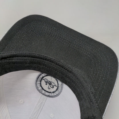 The Amelia River Club Snapback Trucker Hat Gray OS Classic Fit Mesh Back Ahead