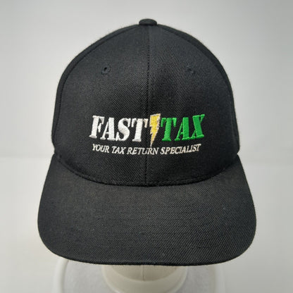 Fast Tax Snapback Hat Black One Size Adjustable Embroidered 6 Panel KB ETHOS
