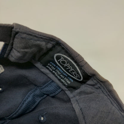 Quadra Chemical Western Strapback Hat Blue One Size Embroidered 6 Panel