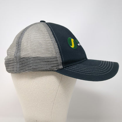 John Deere Stotz Equipment Trucker Hat Black One Size Mesh Snapback Agriculture