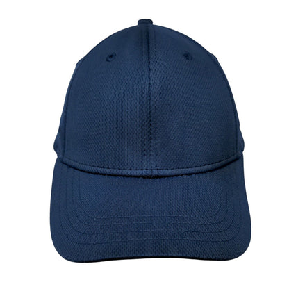 Athletic Works Fitted Hat Blue S/M Lightweight Vented Holes 6 Panel Blank
