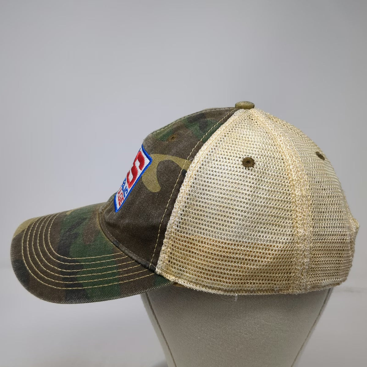 Headmost Trucker Hat Green Camo One Size Mesh Back Snapback Republic Storage