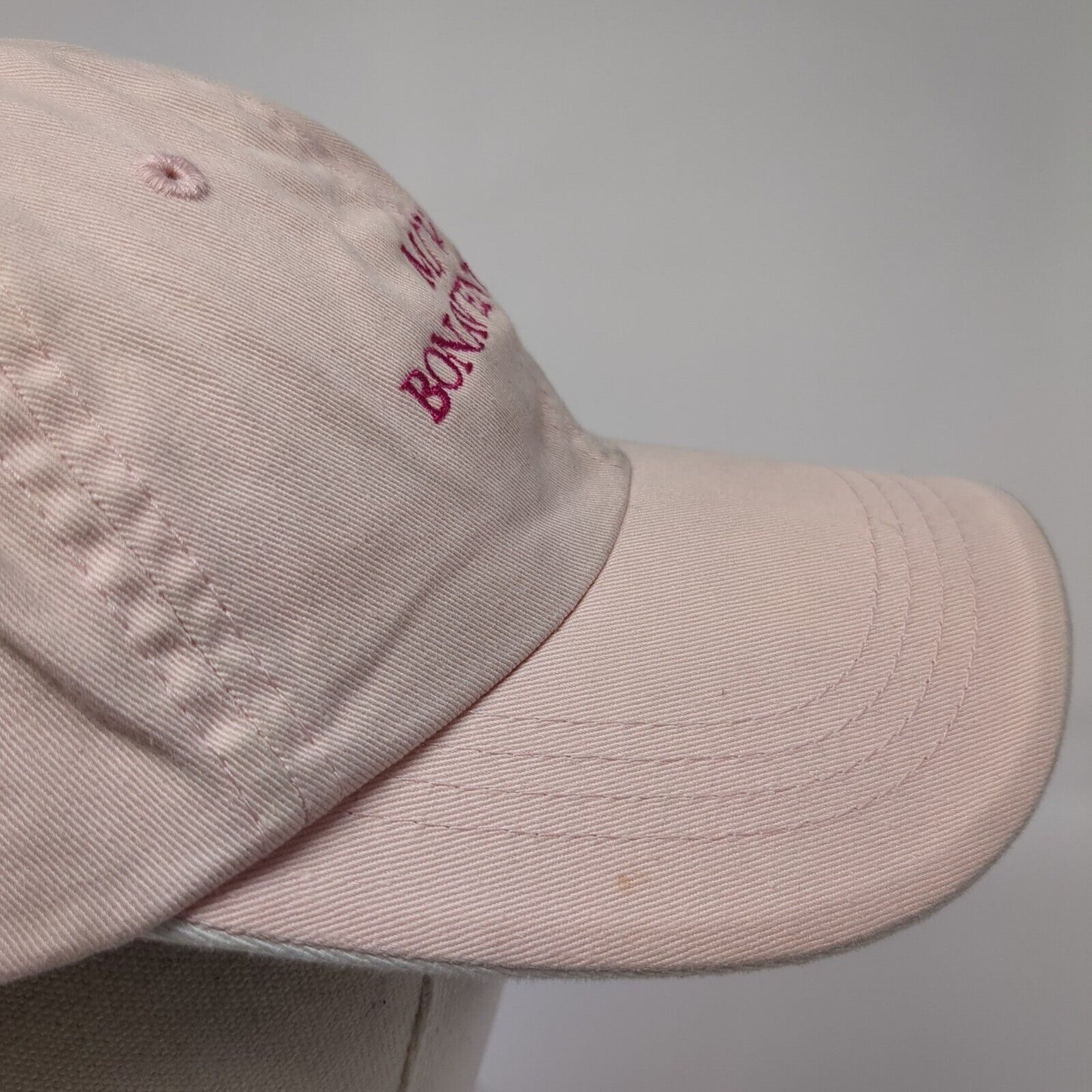 M/V Bonaventure Strapback Hat Pink OS Adjustable Embroidered Port Authority