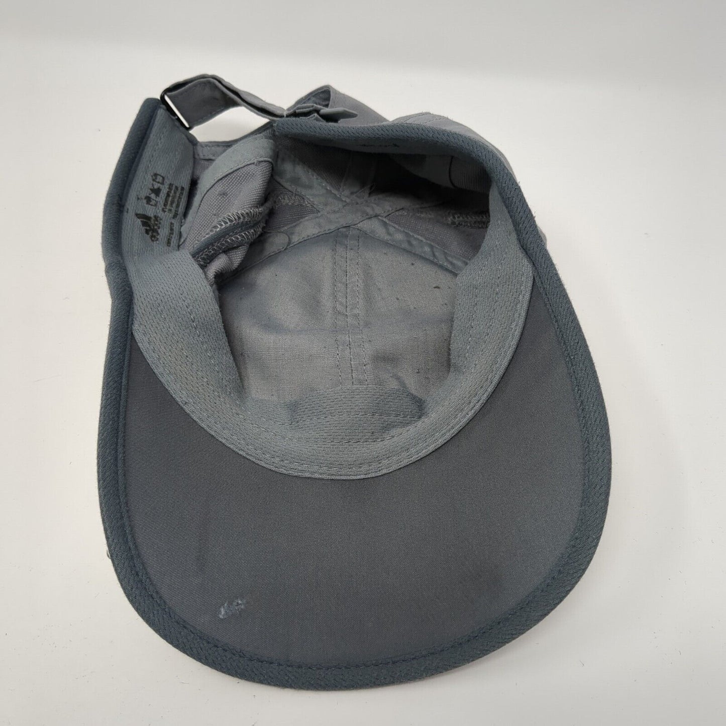 Adidas 3 Stripes Strapback Hat Gray One Size Adizero Solid Adjustable